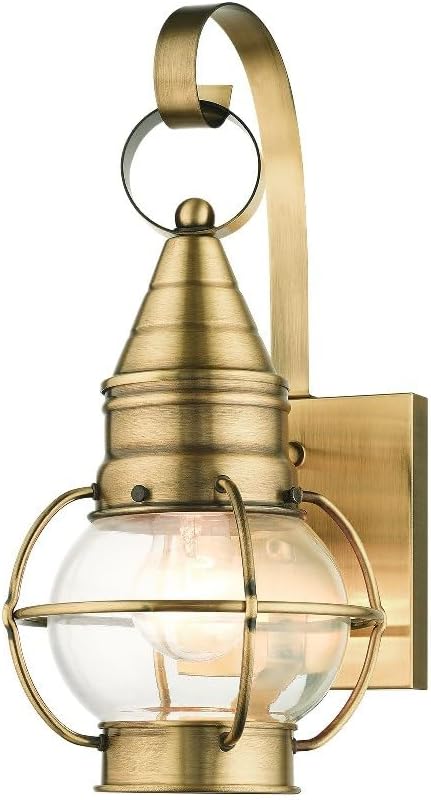 Livex Lighting 26900-04 Transitional One Light Outdoor Wall Lantern from Newburyport Collection in Black Finish | Lumora