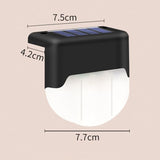 Solar Power Stair Lamp Warm LED Outdoor Handrail Fence Light Easy Installation Weatherproof for Garden Patio Pathway | Lumora