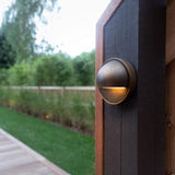 VOLT Cast Brass 12V Deck Light (Bronze) for Low Voltage Landscape Lighting on Outdoor Patio, Railing, Step, Fence & | Lumora