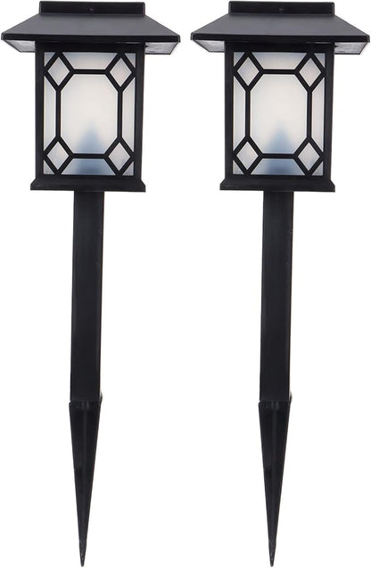 LED Lawn Light 2 Set, Waterproof Solar Garden Lamp with Colorful Dimming, 600mAh Battery - IP65 Rated, Automatic Night Lighting, Garden Patio Pathway Decoration