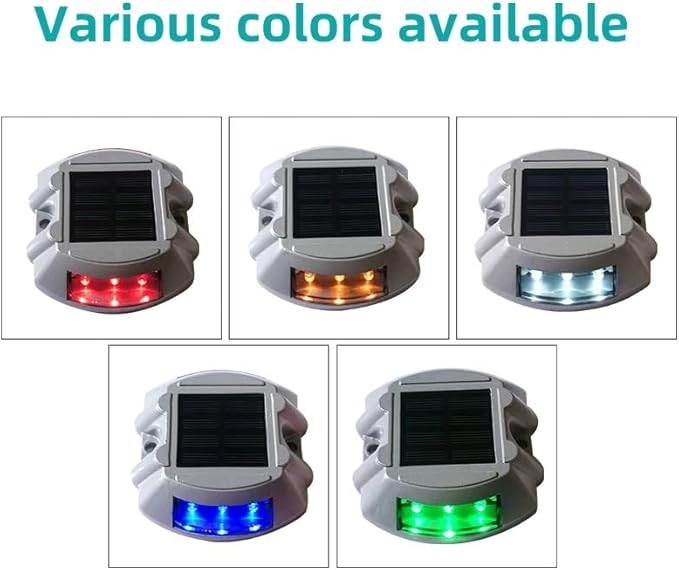 Wokyo 8 Pack Solar Deck Lights IP68 Waterproof Outdoor Solar Driveway Lights, Solar Dock Lights Heat Resistant Step | Lumora