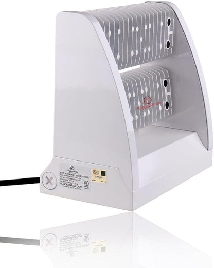 RuggedGrade 80W - Rotate IV Series LED Wall Pack with Photocell - 11,100 Lumens - Color Selectable 3000K/4000K/5000K - Outdoor LED Wall Light - White - DLC 5.1 Premium