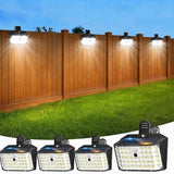 Clip on Solar Lights Outdoor, Motion Sensor Fence Lights