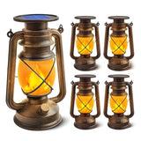 Solar Lanterns Outdoor Waterproof, 4 Pack Vintage LED Hanging Lights