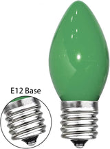 GOOTHY 25 Pack C7 Green Christmas Light Bulbs, C7 Incandescent Christmas Replacement Light Bulbs for Outdoor String | Lumora