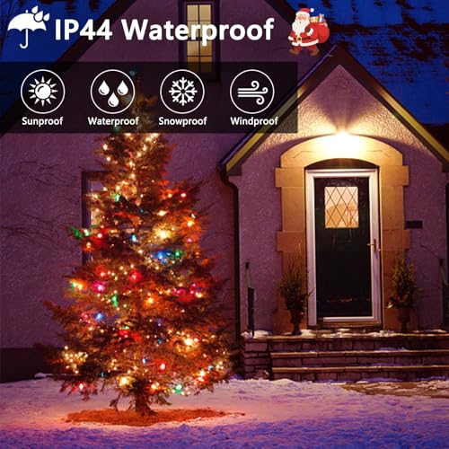 BHCLIGHT 100FT 2000LED Cluster Christmas Lights with Remote, Multicolor