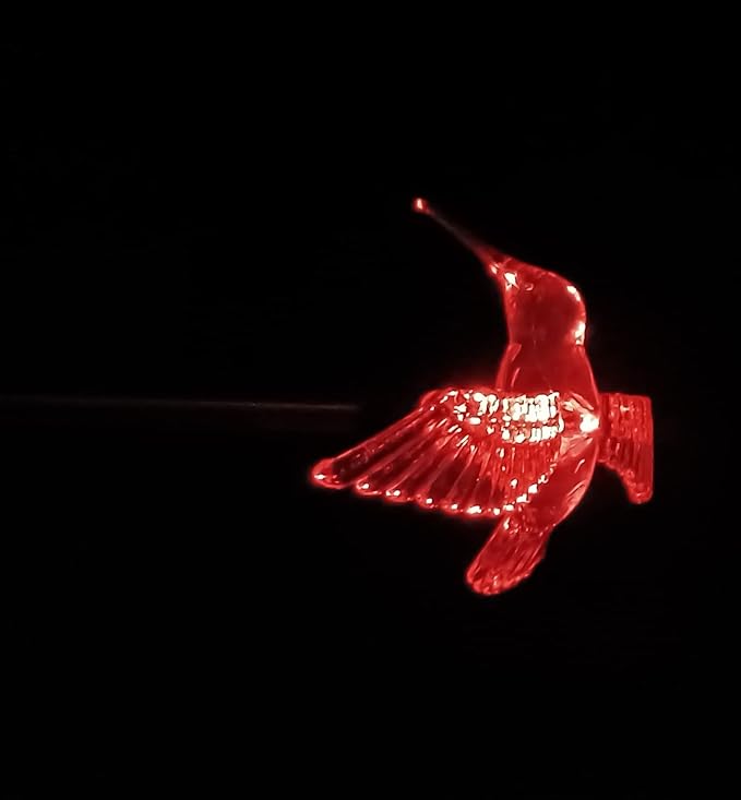 Starry Illuminate 1 PCS Solar Color Changing Style Garden Stake Light Pathway Stake Light (Hummingbird Wing Down)