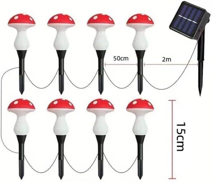 12pk,Cute Solar Lights,Outdoor Path Lights,8 Modes Waterproof Lamp Outside Garden Lights for Pathway Lawn Patio | Lumora