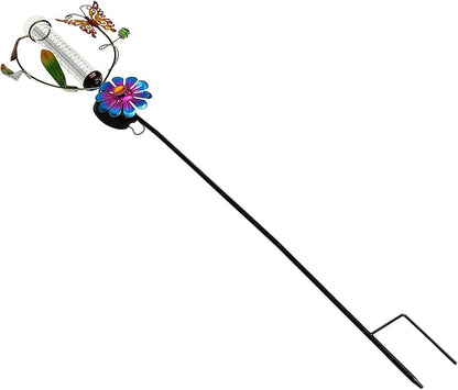 Luxshiny Solar Garden Decorative LED Stake Lamp Outdoor Solar Powered Lawn Path Lights for Yard and Patio