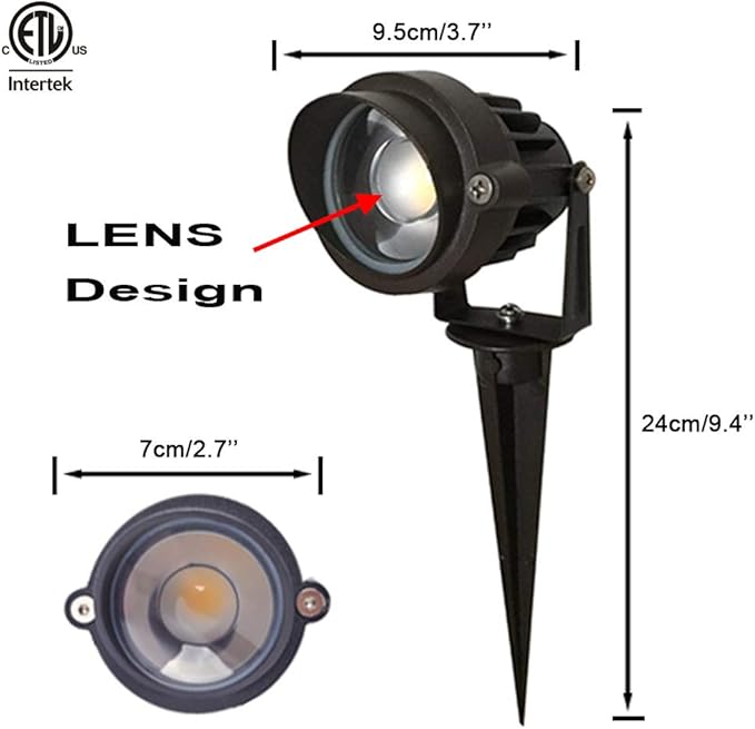 8Pack 5W Low Voltage Landscape Lights with Connectors Outdoor Lighting 24V AC/DC Focusing Lens LED Landscape | Lumora