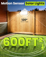 Clip on Solar Lights Outdoor, Motion Sensor Fence Lights