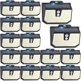 Brightever 16-Pack Solar Lights Outdoor Motion Sensor, Super Bright Durable Solar Wall Lights Waterproof, 3 Lighting Modes Security Lighting for Outside, Yard, Pathway, Garden, Deck