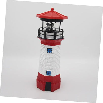 Unique Solar Rotating Lighthouse Garden Decor for Outside Landscape Light Solar Pathway Lights
