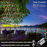 66ft Red White and Green Christmas Lights, 640 LED Icicle Lights for Outside, Clear Wire Connectable Twinkle Light with 8 Modes Timer Waterproof for House Window Party Tree Holiday Patio Yard Home
