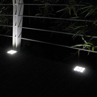 Solar Light Outdoor,8 LED Garden Ground Lights Waterproof Patio Outdoor Light for Lawn,Pathway,Yard,Driveway,Step and Walkway (4 Pack White)