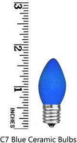 GOOTHY 25 Pack C7 Blue Christmas Replacement Light Bulbs, C7 Blue Incandescent Light Bulbs for Christmas Outdoor | Lumora