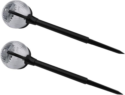 NUOBESTY 2pcs Solar Lawn Lights with LED Landscape Pathway Lights Outdoor Garden Solar Decorative Ground Lamps for Patio Yard