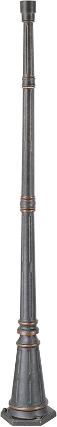 John Timberland Hepworth Traditional Outdoor Light Post and Cap Base Veranda Bronze 76 3/4" Accessory for Post | Lumora