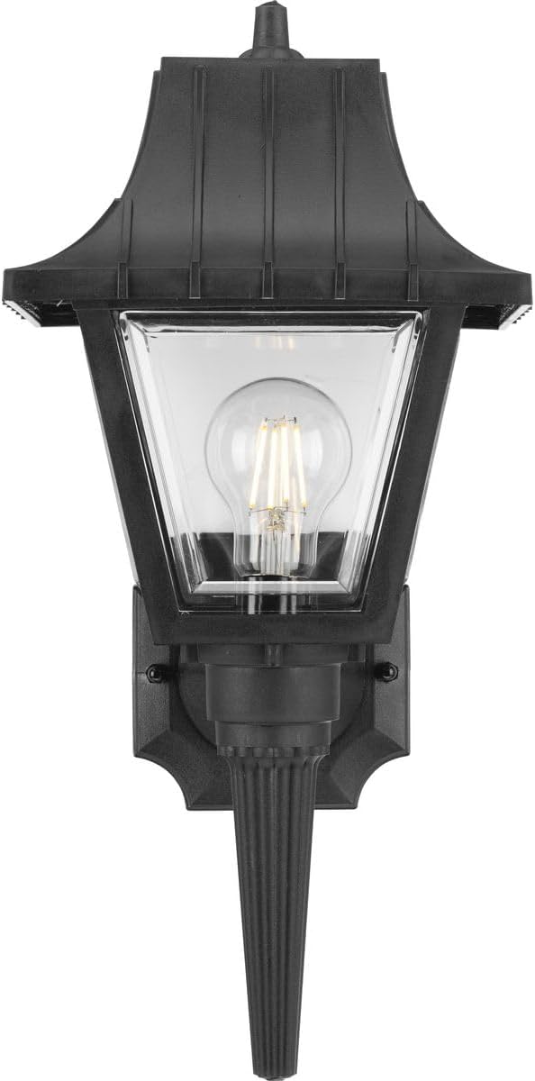 Progress Lighting Mansard Collection 1-Light Clear Beveled Acrylic Shade Traditional Outdoor Large Wall Lantern | Lumora