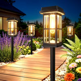 Ahaorigin 8 Pack Solar Pathway Lights Outdoor, 2 Lighting Modes Waterproof Solar Lights Outdoor, Brighter Up to 15Hrs Outdoor Path Lights for Yard Garden Walkway Driveway Sidewalk