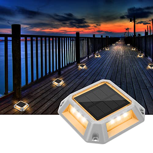 VOLISUN Solar Outdoor Driveway Lights Dock Deck Step LED Lights 8-Pack