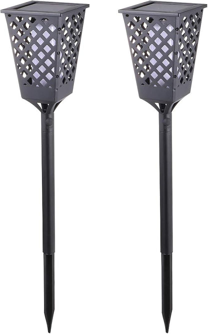 2pcs Ground Plug Light Solar Lights Garden Solar Landscape s Auto On Off Security Torch ing Dusk to Dawn Path s lamp Decorative s Outdoor