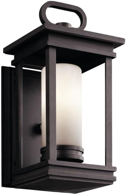 Kichler 49474RZ South Hope Outdoor Wall 1-Light, Rubbed Bronze, 8-Inch