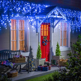 Blue Christmas Lights Outdoor Icicle Lights for Outside House 66ft 640 LED