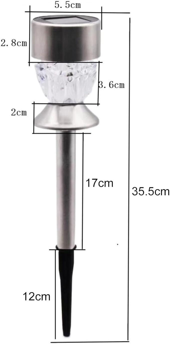 Solar Pathway Lights Outdoor, 10 Pack Solar Powered IP65 Waterproof Solar Path Lights Super Bright Up to 12Hrs, Rechargeable Outside Landscape Lights for Garden, Yard, Patio Walkway Warm light
