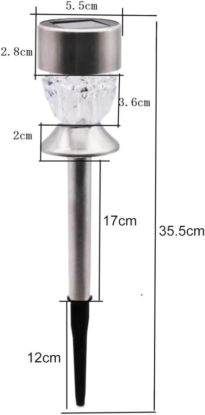Solar Pathway Lights Outdoor, 10 Pack Solar Powered IP65 Waterproof Solar Path Lights Super Bright Up to 12Hrs, Rechargeable Outside Landscape Lights for Garden, Yard, Patio Walkway Warm light