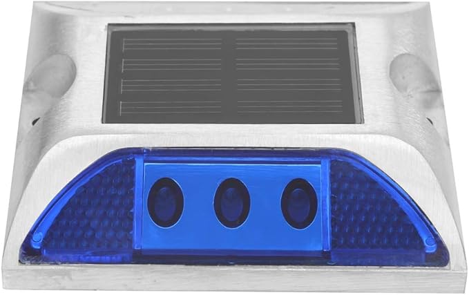 LED Road Reflector,Solar Power Ground Marker Lights,Waterproof Outdoor Driveway Road Highway Spike Lamp,Road Ground | Lumora
