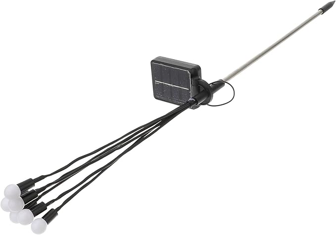 2pcs Lights with 8 Modes, Warm White Solar Garden Pathway Lights for Outdoor Yard and Patio Decoration
