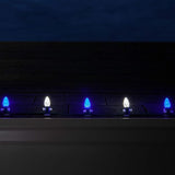 Wintergreen Lighting C7 OptiCore Blue and White Outdoor Christmas Lights - Commercial Grade Cool White and Blue LED | Lumora