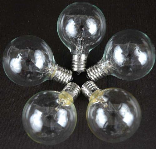 25 Foot G50 Outdoor Patio String Lights with 25 Clear Globe Bulbs – Indoor Outdoor String Lights – Market Bistro | Lumora