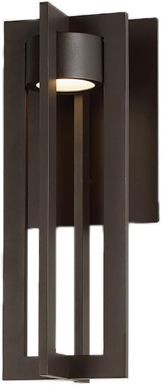 WAC Lighting dweLED, Chamber 16in LED Indoor and Outdoor Wall Light 3000K in Bronze