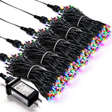 JMEXSUSS 500 LED Multicolor Christmas Tree Lights Plug in