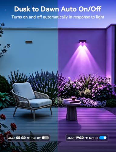 Solar Fence Lights Outdoor with Remote, 4 Pack 9 Colors & 11 Lighting Modes Fence Lights Solar Powered Waterproof IP65 Color Changing Solar Lights for Fence Garden Yard Patio Deck Step Wall