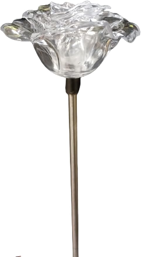 Starry Illuminate 2 PCS Solar Color Changing Style Garden Stake Light Pathway Stake Light (Rose)