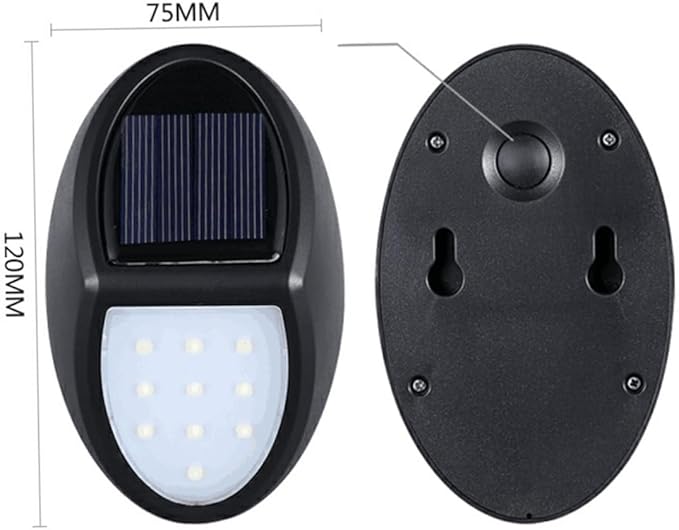 Hemoton 3pcs 10 Led Solar Deck Lights Outdoor Stair Lights Waterproof for Yard Patio Path Garden Fence Walkway Step | Lumora