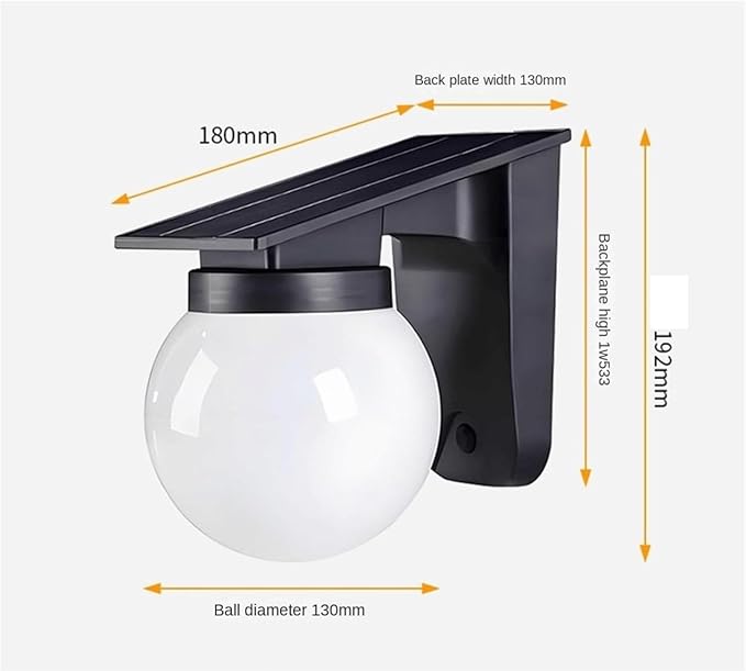 QUQUQ Solar Pathway Lights Wall Solar Outdoor Lights Bright Waterproof Security Light for Patio Yard Patio Decor