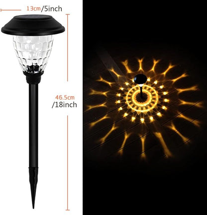 Ulalaza Garden Solar Lights Multi-Color Changing LED Flower Stake Light Decorative Landscape Lawn Yard Outdoor Lights About Length 120 * 120 * 425mm/5 * 5 * 17inch
