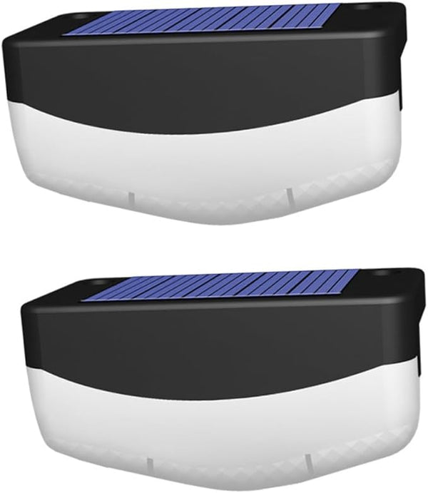 PartyKindom 2pcs Solar Stair Lamps for Outdoor Decks and Garden High-Efficiency Solar Panels LED Step Lights for | Lumora
