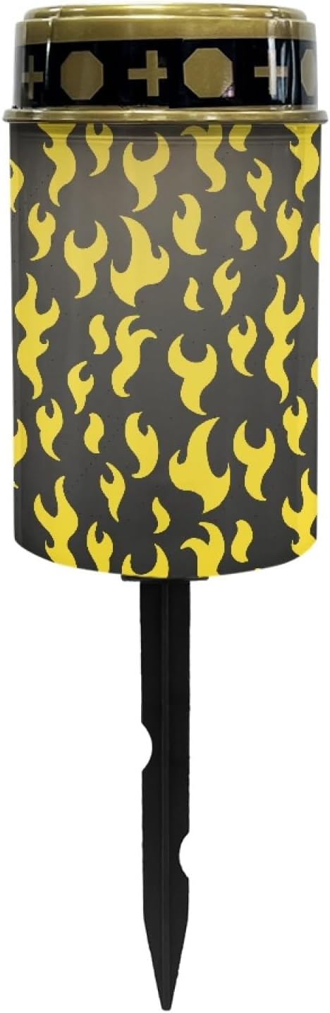 Yellow Fire Solar Garden Lights Outdoor Pathway Lights Solar Powered Fairy Lights Flameless Lights Landscape Decoration Lighting for Yard Pation Walkway Lights