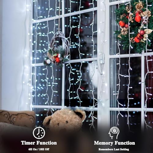 KAQ Connectable 200LED 66Ft String Lights, Christmas Lights Indoor Outdoor