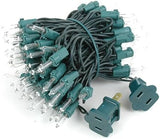 Novelty Lights 22 Feet 100 Bulbs Traditional Incandescent Mini Lights, Clear on Green Wire with 2.5" Spacing | Lumora