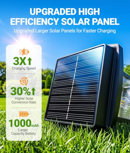 Solar Pathway Lights Outdoor, 8 Pack Upgraded Solar Garden Lights Solar Powered, Solar Lights Outdoor Waterproof IP65, 15 Hours Outdoor Solar Lights for Yard Patio Landscape Walkway Driveway Decor