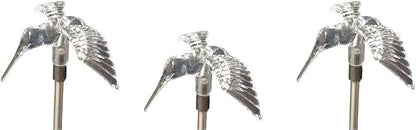 Starry Illuminate 3 PCS Solar Color Changing Style Garden Stake Light Pathway Stake Light (Hummingbird Wing Down)