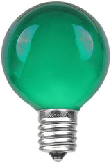 100 Foot G50 Outdoor Patio String Lights with 125 Green Globe Bulbs – Indoor Outdoor String Lights – Market Bistro | Lumora