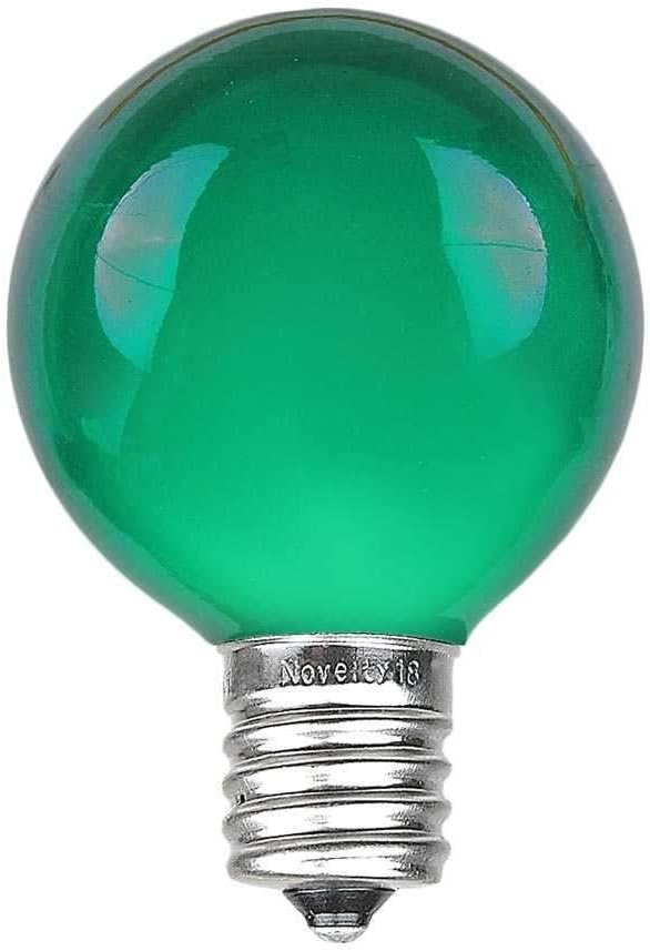 100 Foot G50 Outdoor Patio String Lights with 125 Green Globe Bulbs – Indoor Outdoor String Lights – Market Bistro | Lumora