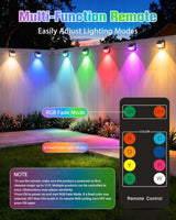 Aootek
Solar
Lights
Outdoor,
RGB,
6
Pack